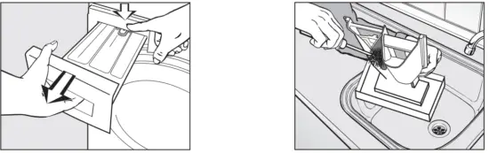 mistral MWM710FL Washing Machine - Cleaning the drawer