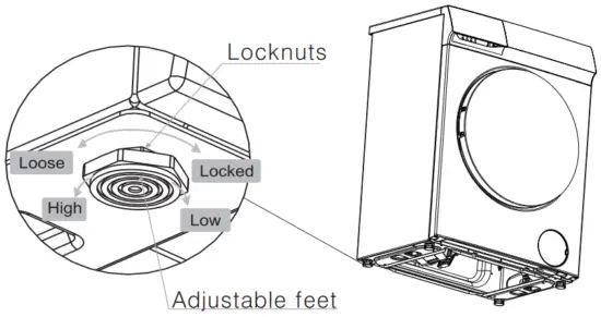 mistral MWM710FL Washing Machine - Locknuts