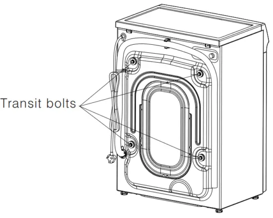 mistral MWM710FL Washing Machine - Removing transit bolts