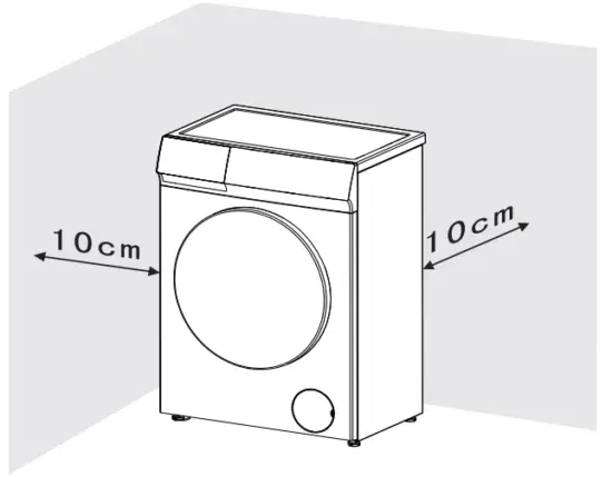 mistral MWM710FL Washing Machine - place