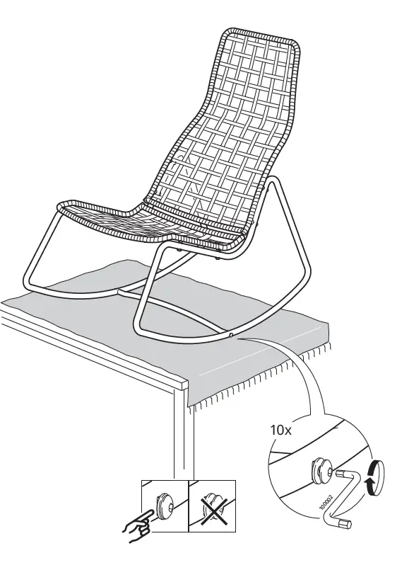 IKEA GUBBON Rocking Chair fig 5