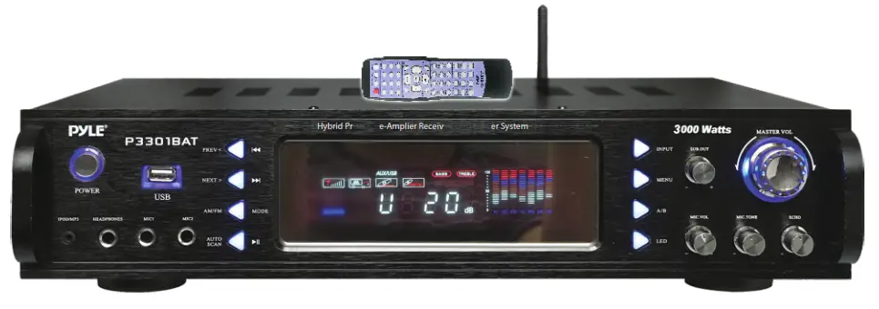 PYLE Wireless BT Streaming Hybrid Amplifier Receiver - Reciver