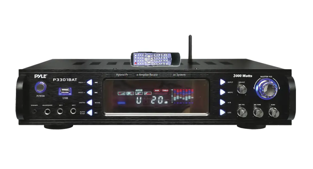 Pyle Wireless Bt Streaming Hybrid Amplifier Receiver User Manual