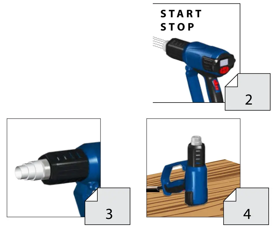 Gude HLG 650-2000 LCD Hot Air Blower - figure 2