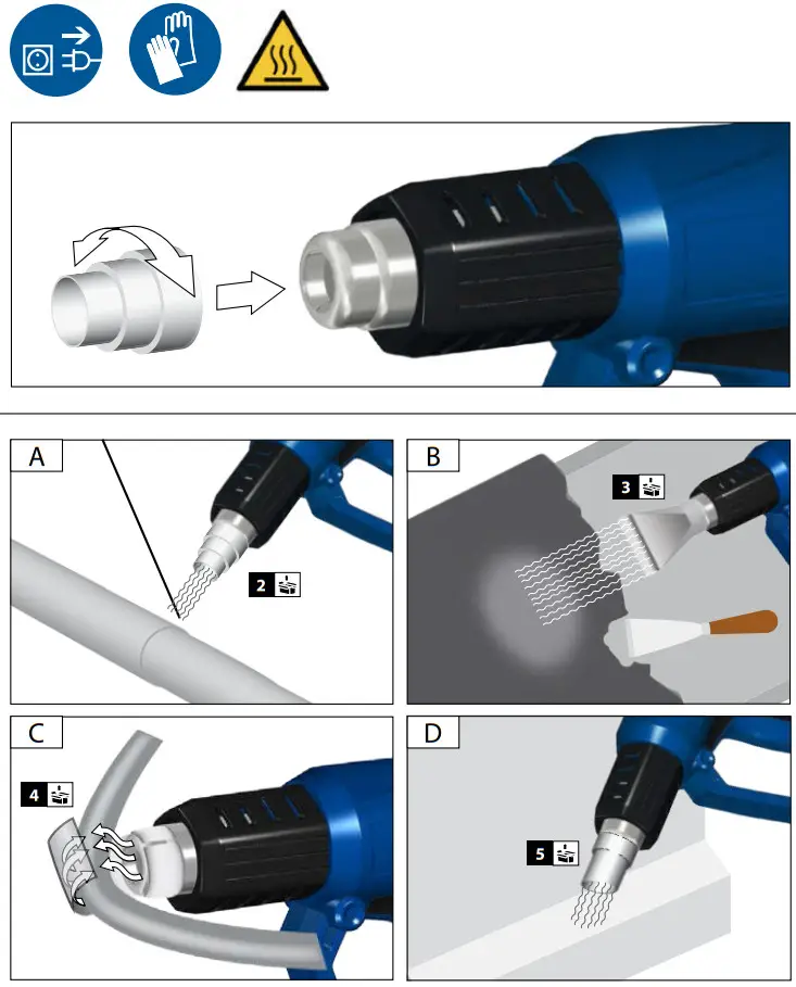Gude HLG 650-2000 LCD Hot Air Blower - figure 4