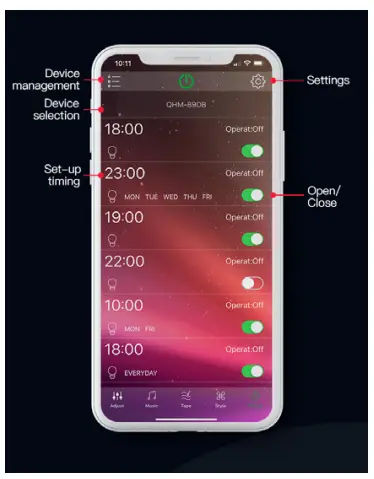 HAVIT Lighting HV3591RGBW-WHT Halo RGBW LED Wall Light - fig 4