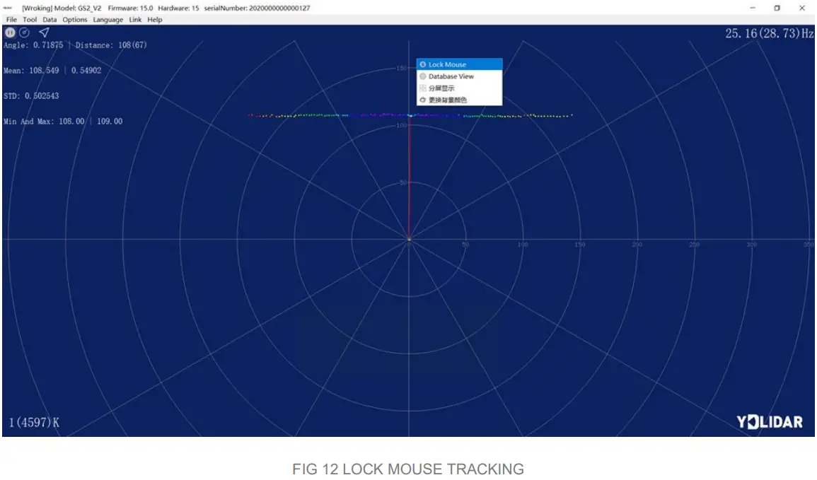 YDLIDAR GS2 Solid State Lidar - FIG 12