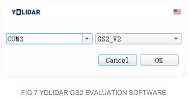 cYDLIDAR GS2 Solid State Lidar - FIG 7 YDLIDAR GS2 EVALUATION SOFTWARE