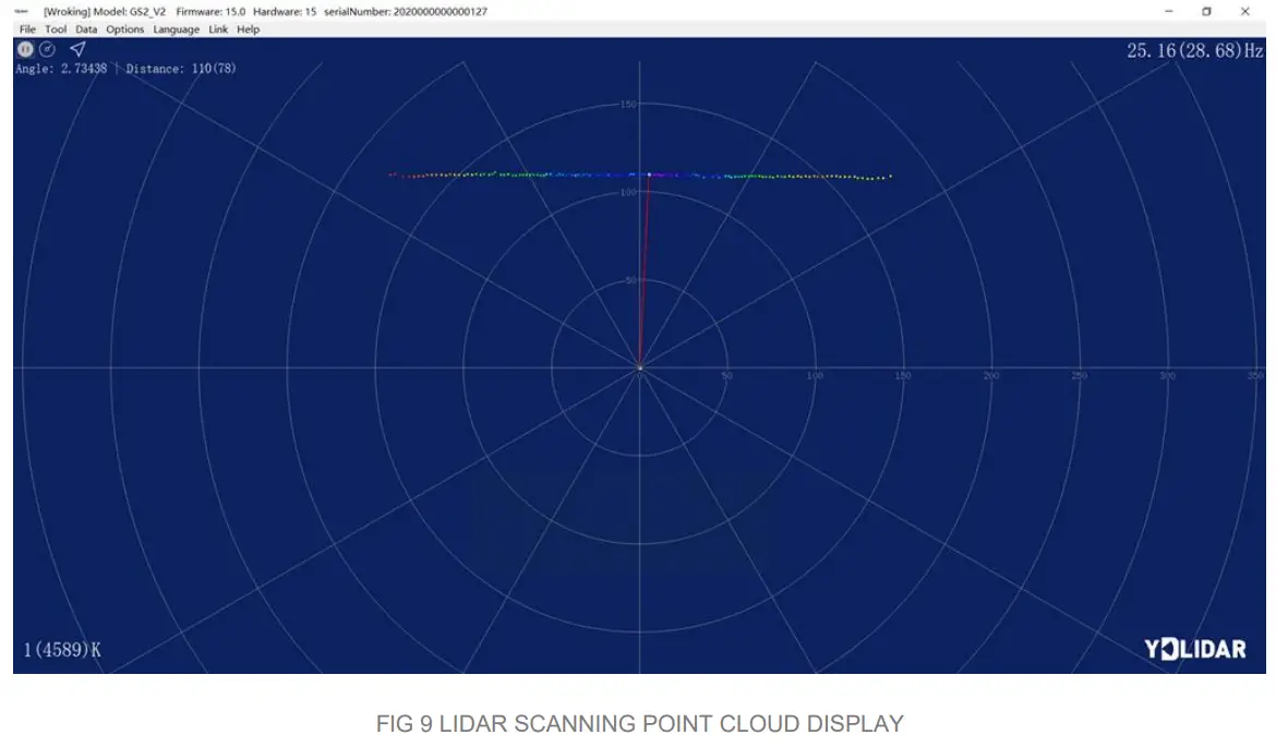 YDLIDAR GS2 Solid State Lidar - FIG 9