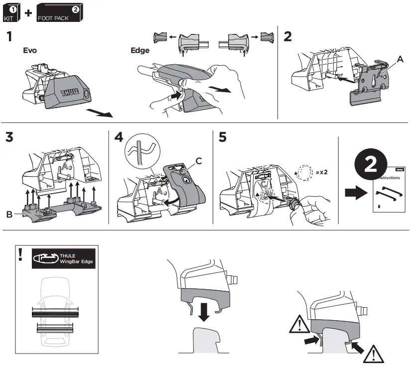 THULE Kit 186017 Roof Rack Fit Kit - fig 2