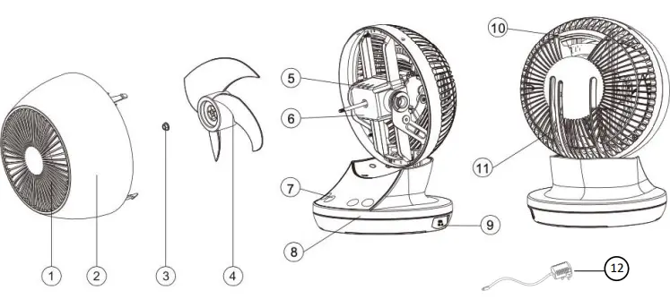 MeacoFan 360 Personal Air Circulator-fig2