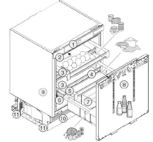 LIEBHERR UPR 513 Under Worktop Refrigerator-1