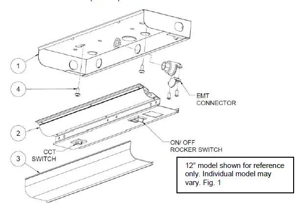 Maxxima-MSL-241203-12 Inch-4.5-Watt-Hardwire-LED-Under-Cabinet Light-3CCT-01