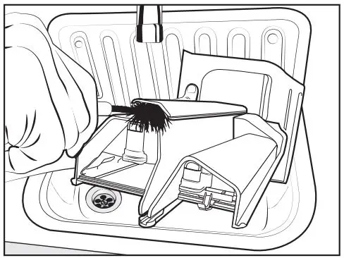 Miele WXD 160 Front Loading Washing Machine Instruction Manual - Clean the fabric softener channel with a brush and warm water