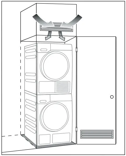 Miele WXD 160 Front Loading Washing Machine Instruction Manual - For closets at room height