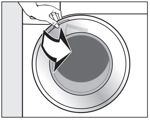 Miele WXD 160 Front Loading Washing Machine Instruction Manual - Opening the door