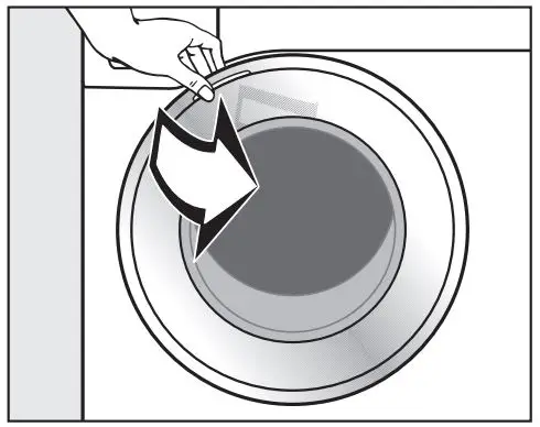Miele WXD 160 Front Loading Washing Machine Instruction Manual - Pull open the door
