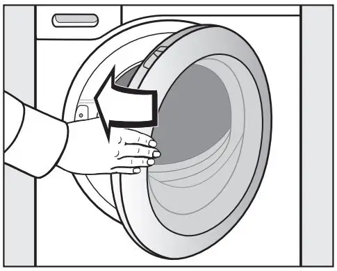 Miele WXD 160 Front Loading Washing Machine Instruction Manual - Shut the door