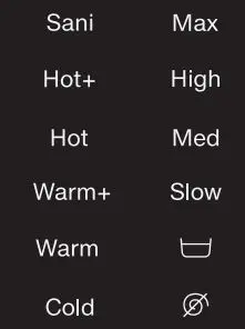 Miele WXD 160 Front Loading Washing Machine Instruction Manual - The temperatures reached inside