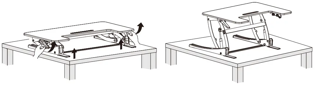 VIVO DESK-V000V2 Black Desk - STEP 3
