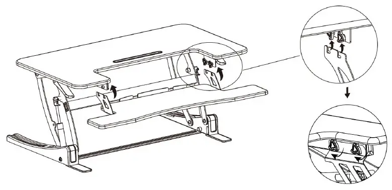 VIVO DESK-V000V2 Black Desk - STEP 5