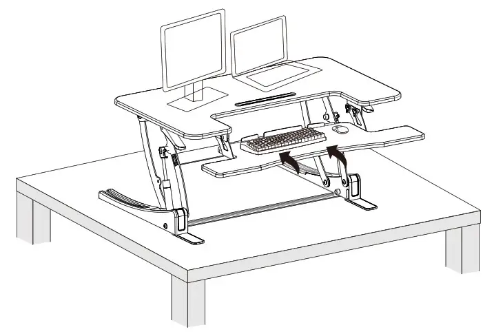VIVO DESK-V000V2 Black Desk - STEP 6