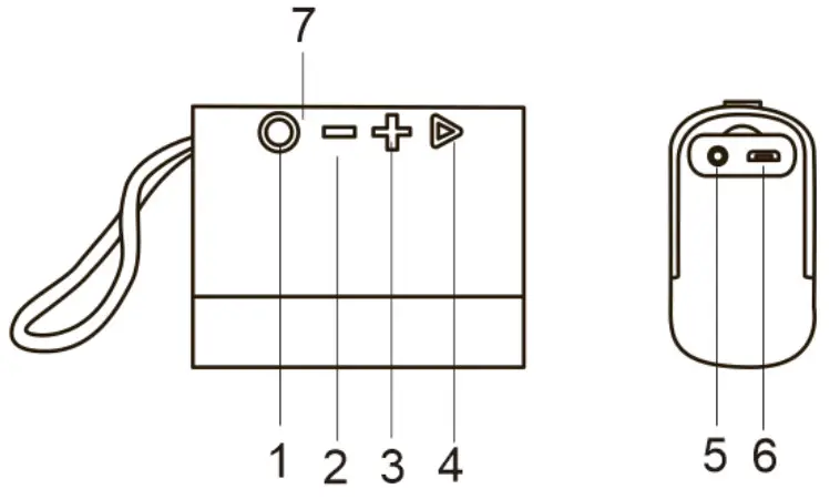 Bluetooth Speakers FABRIC WATER-RESISTANT BLUETOOTH SPEAKER