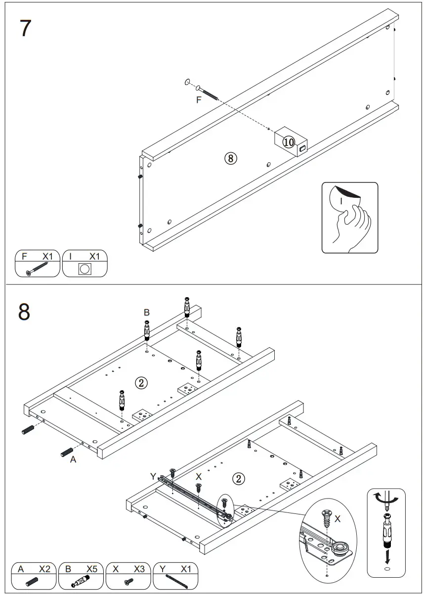HOMCOM 835 404 White MDF Modern Sideboard Serving Buffet Storage Cabinet Cupboard - Figure 16