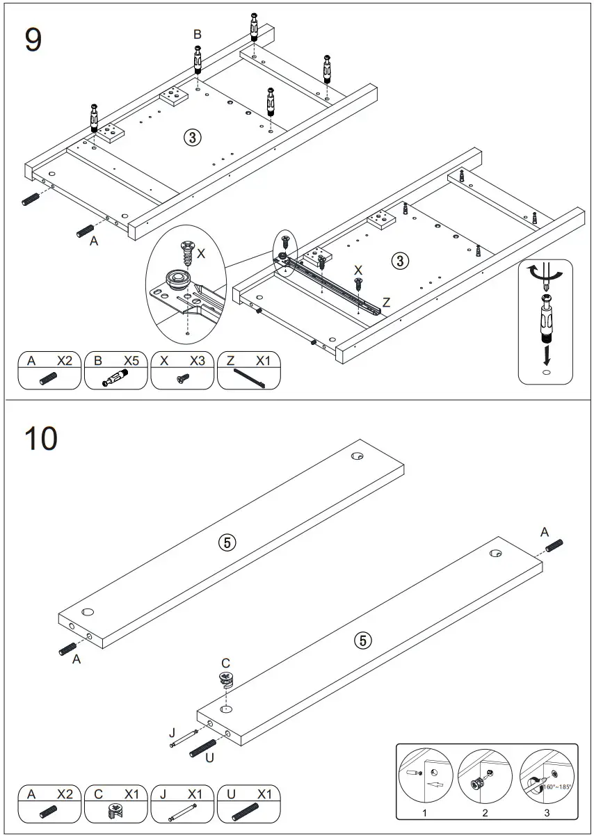 HOMCOM 835 404 White MDF Modern Sideboard Serving Buffet Storage Cabinet Cupboard - Figure 17