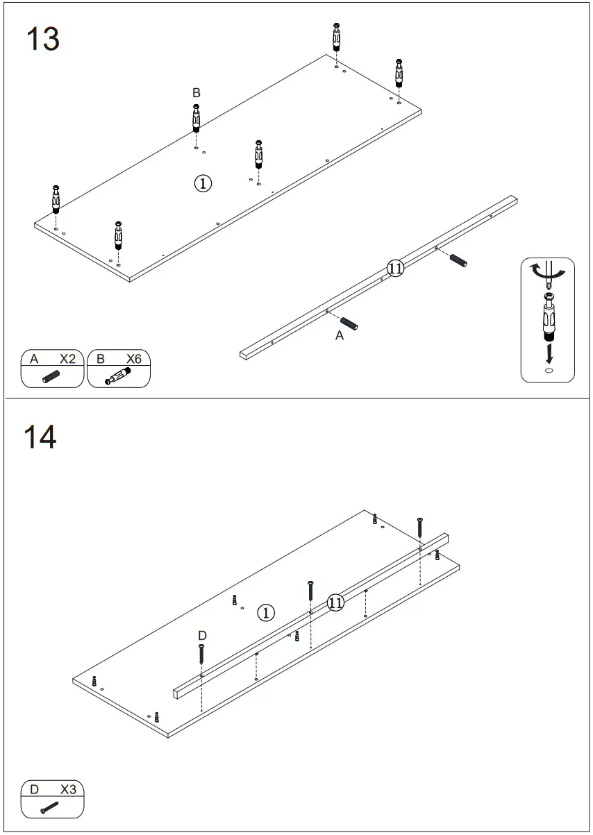 HOMCOM 835 404 White MDF Modern Sideboard Serving Buffet Storage Cabinet Cupboard - Figure 19