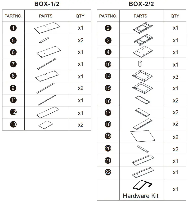 HOMCOM 835 404 White MDF Modern Sideboard Serving Buffet Storage Cabinet Cupboard - Figure 2