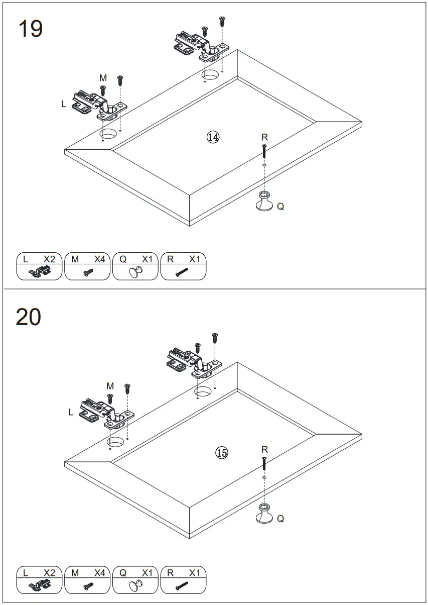 HOMCOM 835 404 White MDF Modern Sideboard Serving Buffet Storage Cabinet Cupboard - Figure 22