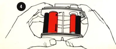 graflex Rapid-Vance 120 Roll Film Holder Instruction Manual - Returning carriage to holder