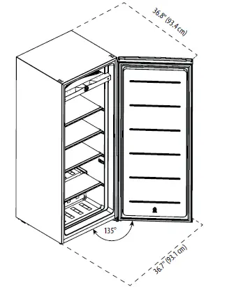 insignia NS-UZ7WH0 7 Cu. Ft. Upright Freezer. 10