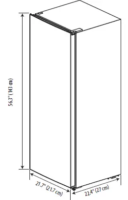 insignia NS-UZ7WH0 7 Cu. Ft. Upright Freezer. 6