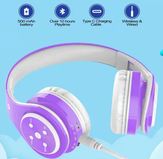 Woice-B-06-Kids-Headphones-Bluetooth-Wireless-fig-2