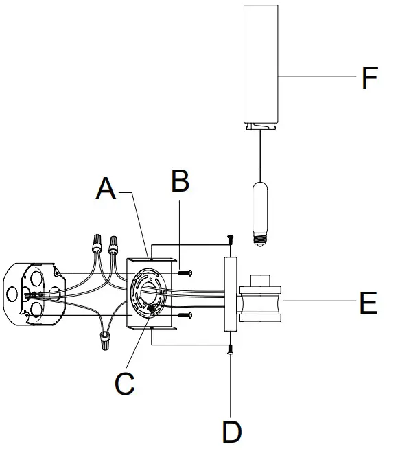 Hunter 4016943 Lenlock One Light Wall Sconce - Figure 1