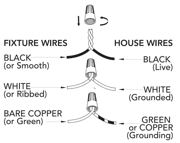 Hunter 4016943 Lenlock One Light Wall Sconce - INSTALLATION