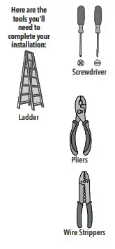 Hunter 4016943 Lenlock One Light Wall Sconce - Package content