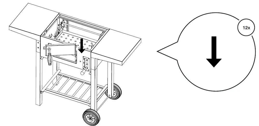 VonHaus 2500330 Compact Charcoal BBQ 16