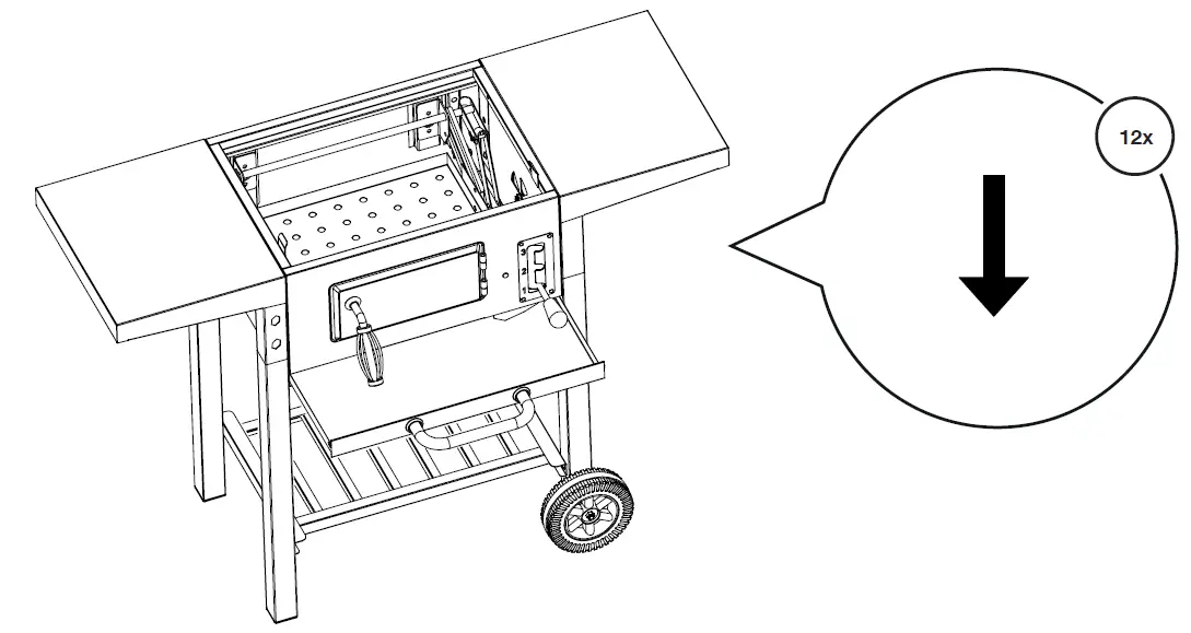 VonHaus 2500330 Compact Charcoal BBQ 18
