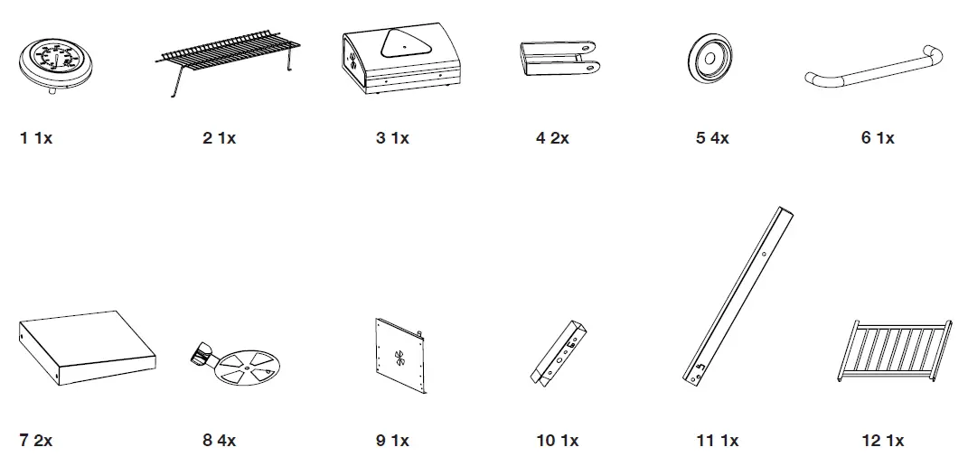 VonHaus 2500330 Compact Charcoal BBQ 2