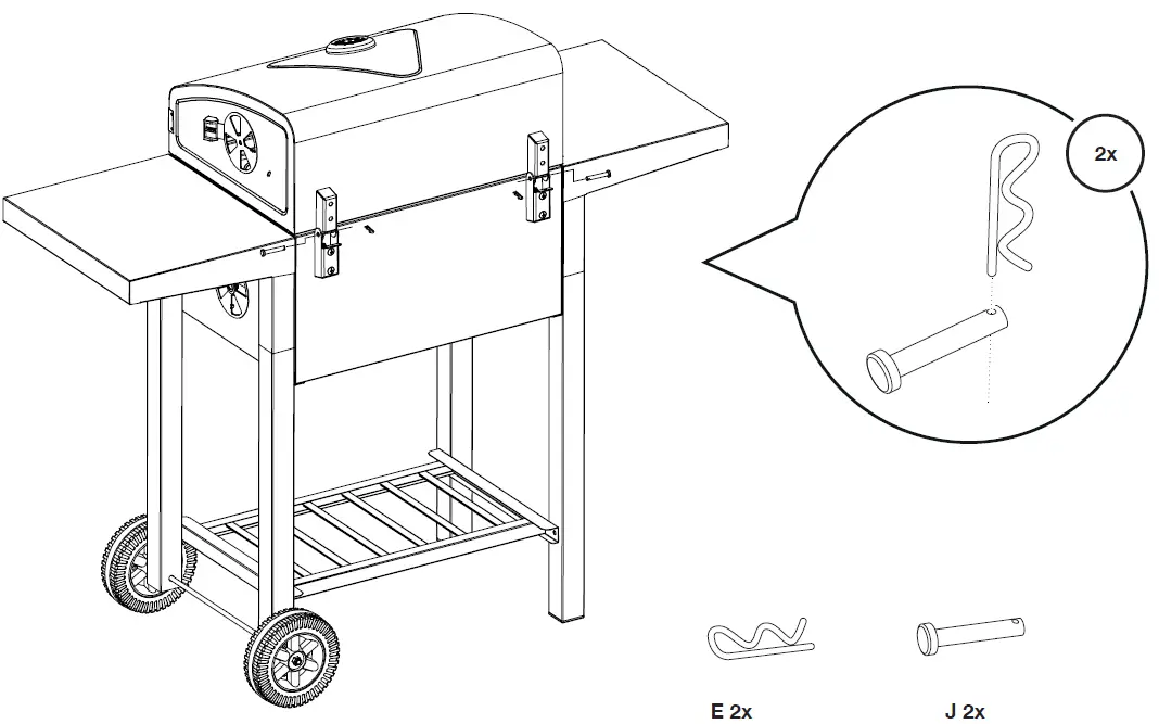 VonHaus 2500330 Compact Charcoal BBQ 21