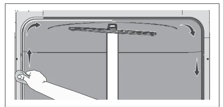 SHARP SDW6757ES 24 Inch Top Control Stainless Steel Dishwasher - CLEAN THE DOOR GASKET