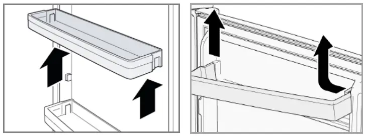 BOMANN KG 184.1 Household Fridge Freezer - pulled out upwards