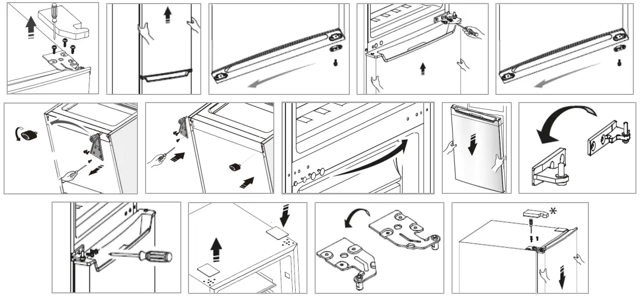 BOMANN KG 184.1 Household Fridge Freezer - rating label before connect