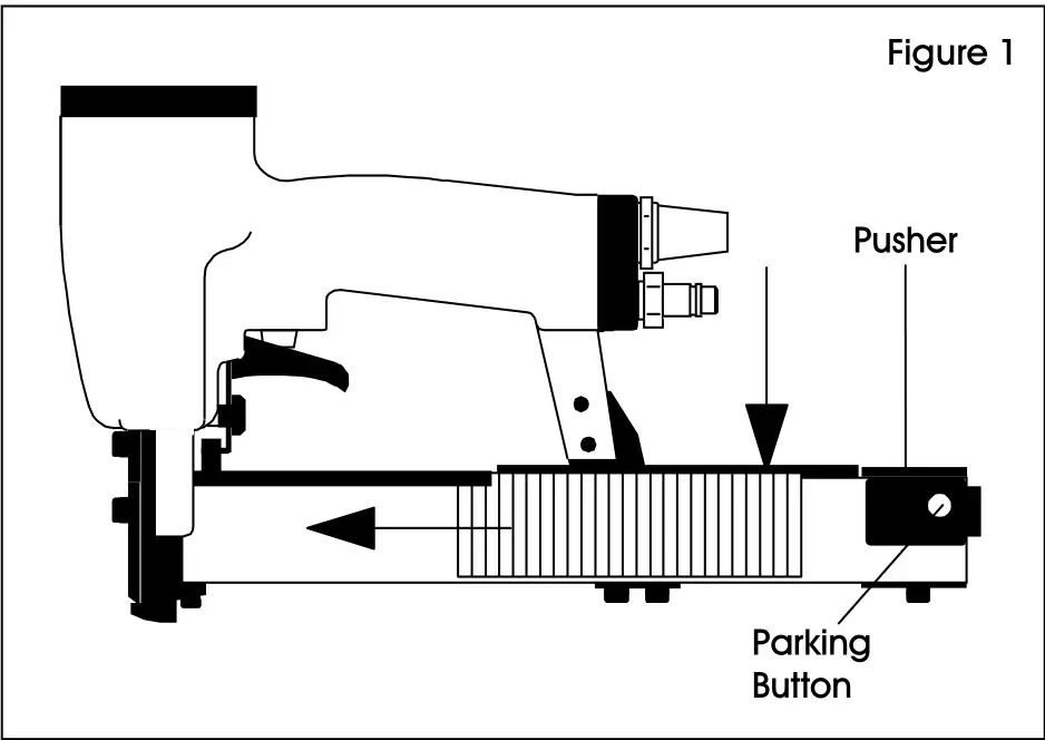 ULINE H-3535 Kihlberg JK35-590 Wide Crown Pneumatic Tacker - Figure 1