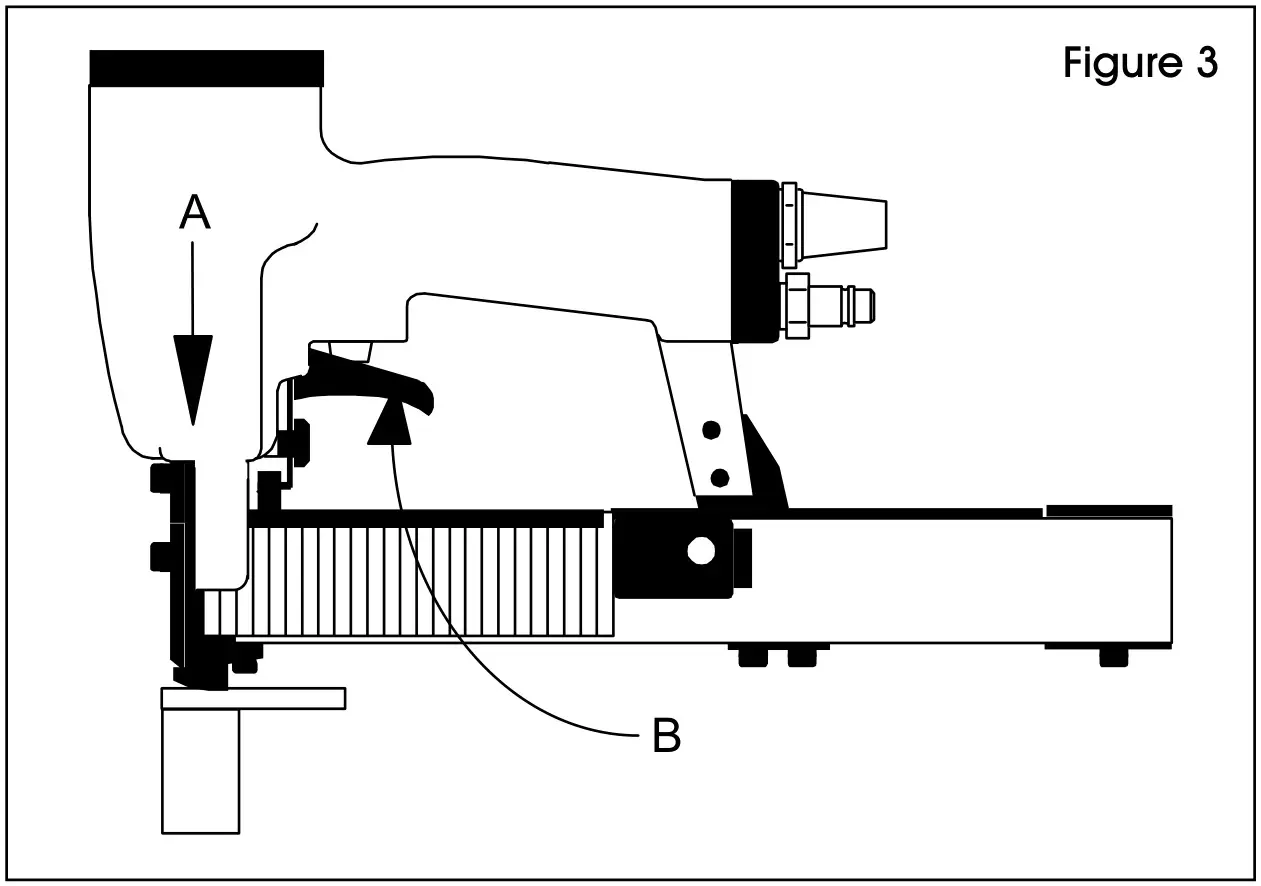 ULINE H-3535 Kihlberg JK35-590 Wide Crown Pneumatic Tacker - Figure 3