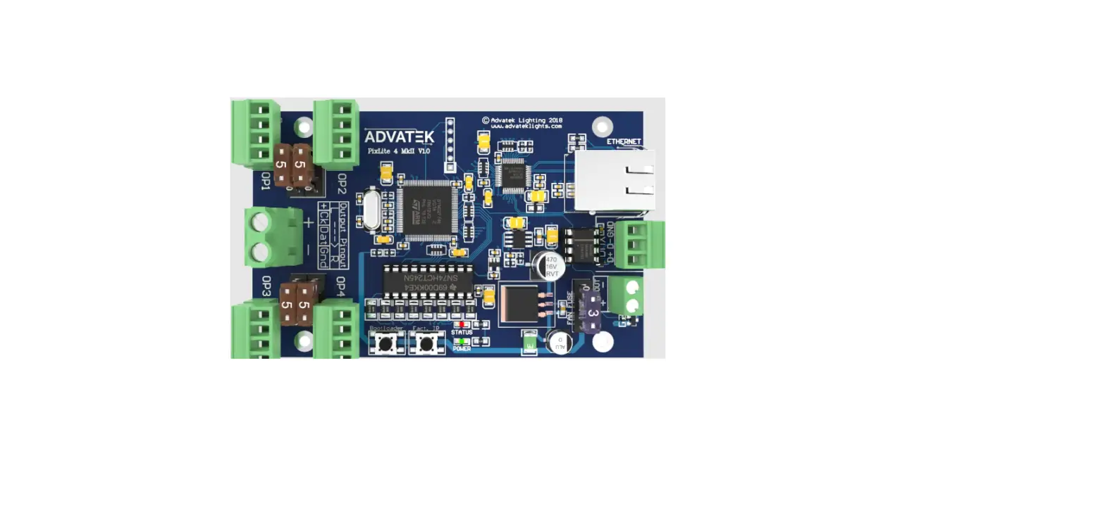 Advatek Lighting Pixlite 4 Mk2 Control Board User Manual