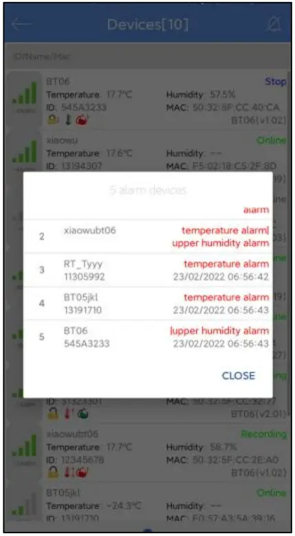 TZONE TZ-BT03 Bluetooth Low Energy Temperature Data Logger - Figure 7